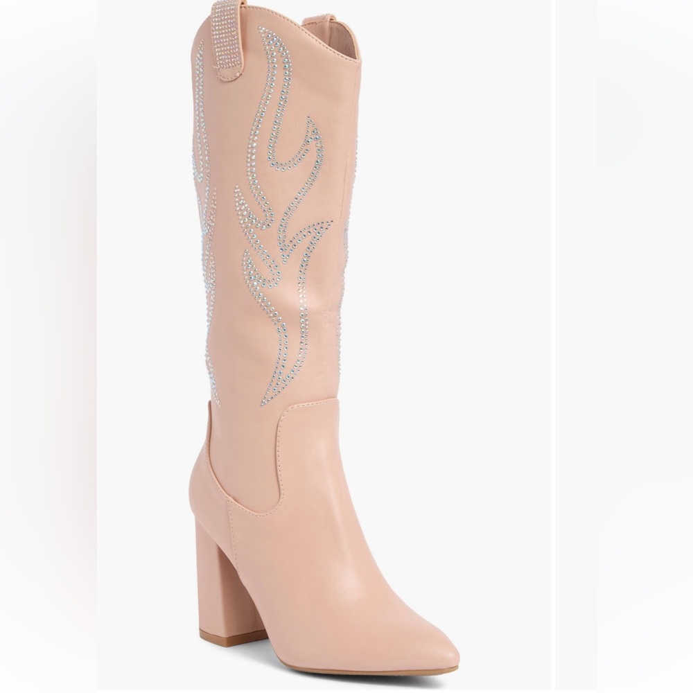 TOP GUY SHOES Imogen Embellished Western Boot (Women)